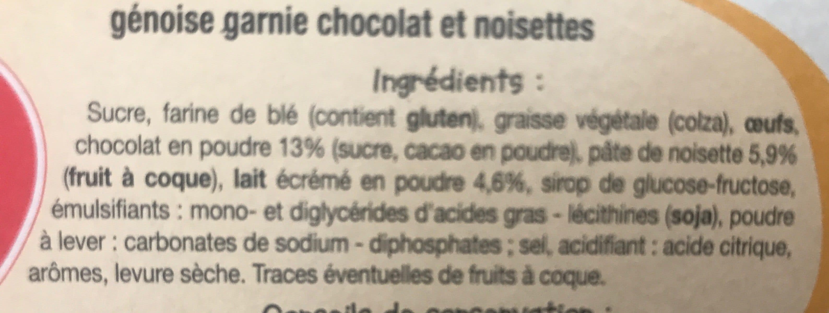 Auchan Barquettes chocolat-noisettes packshot