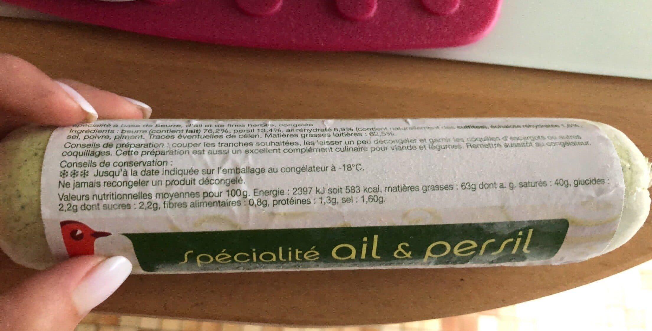 Auchan Spécialité au beurre ail et persil packshot