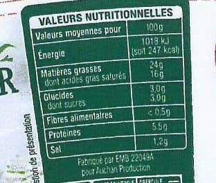 Auchan Mon moment Fromager Ail et Fines Herbes packshot