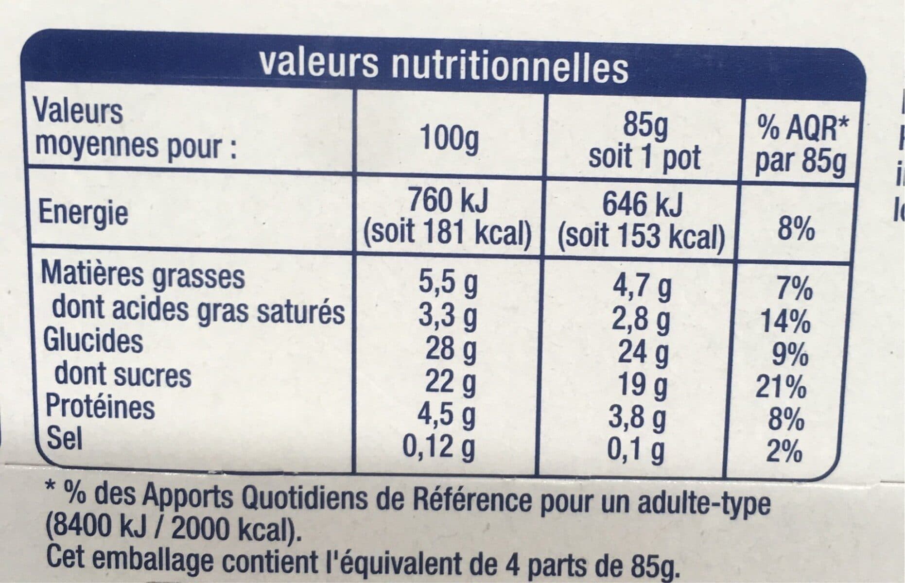 Auchan Clafoutis aux cerises packshot