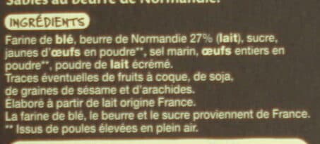 Auchan Sablés Normands au beurre de Normandie packshot