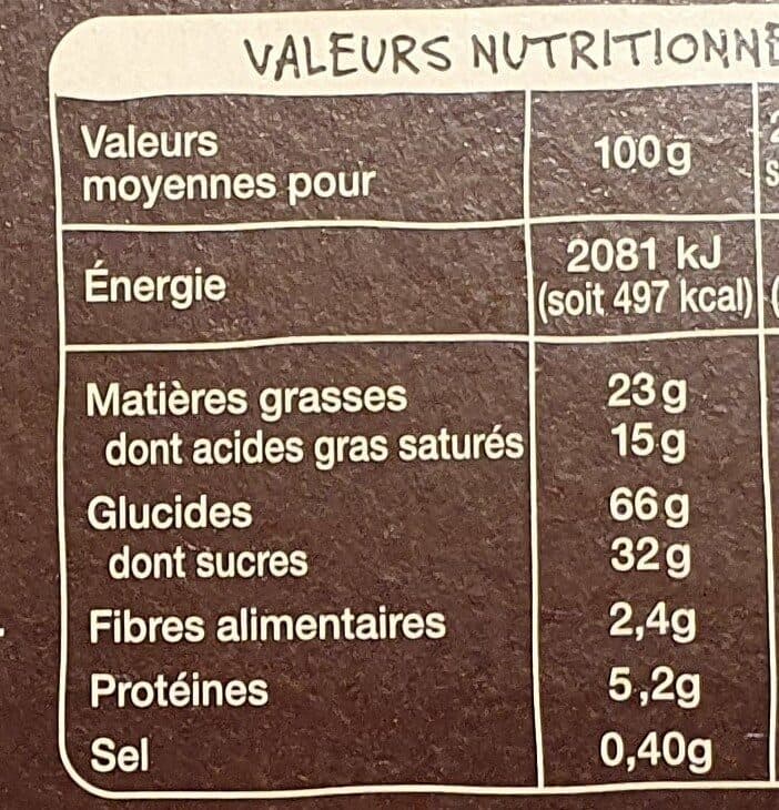 AUCHAN MMM Biscuits normands aux pommes à la crème d'Isigny packshot
