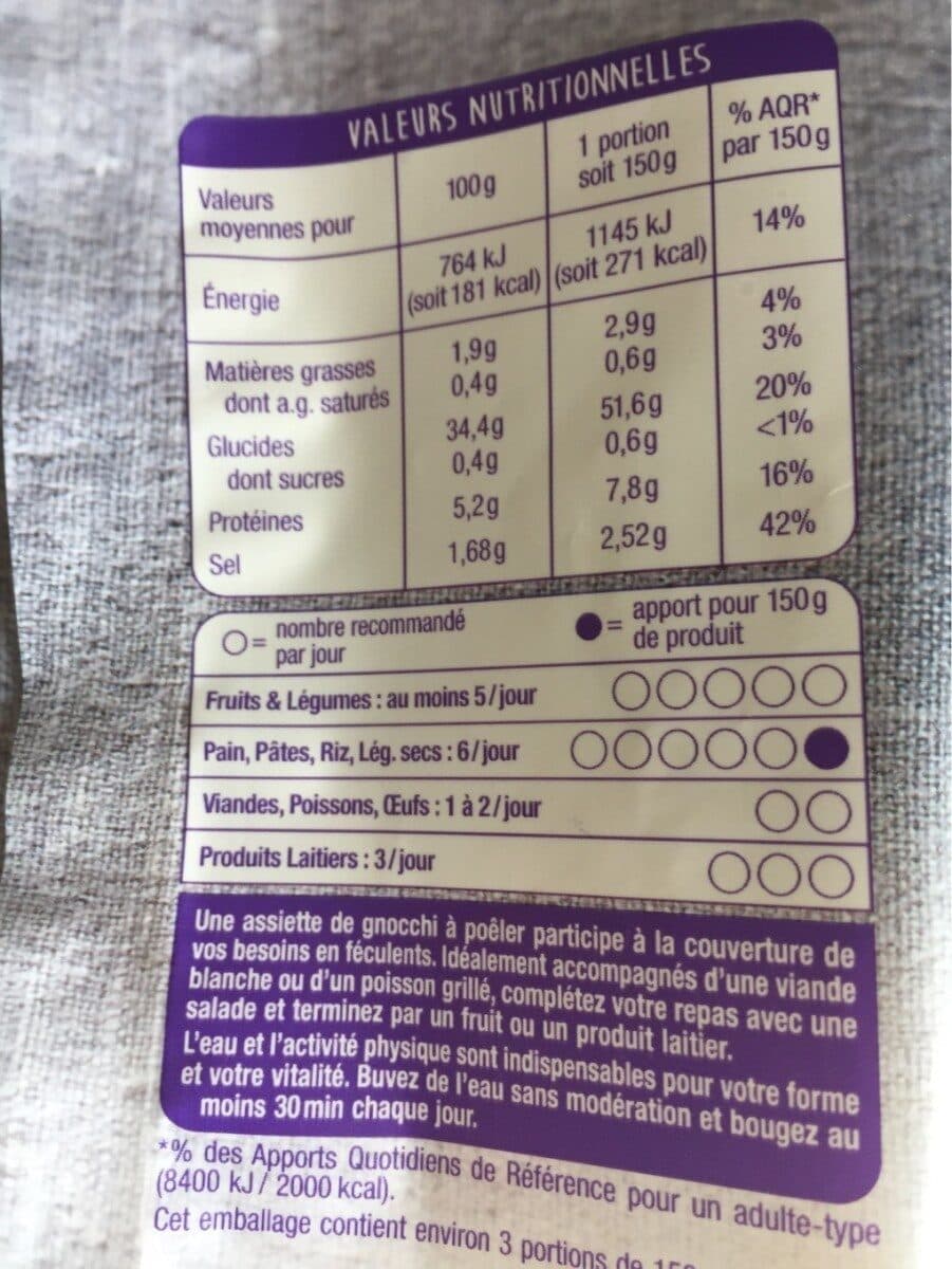 Auchan Gnocchi à poêler Maxi format packshot