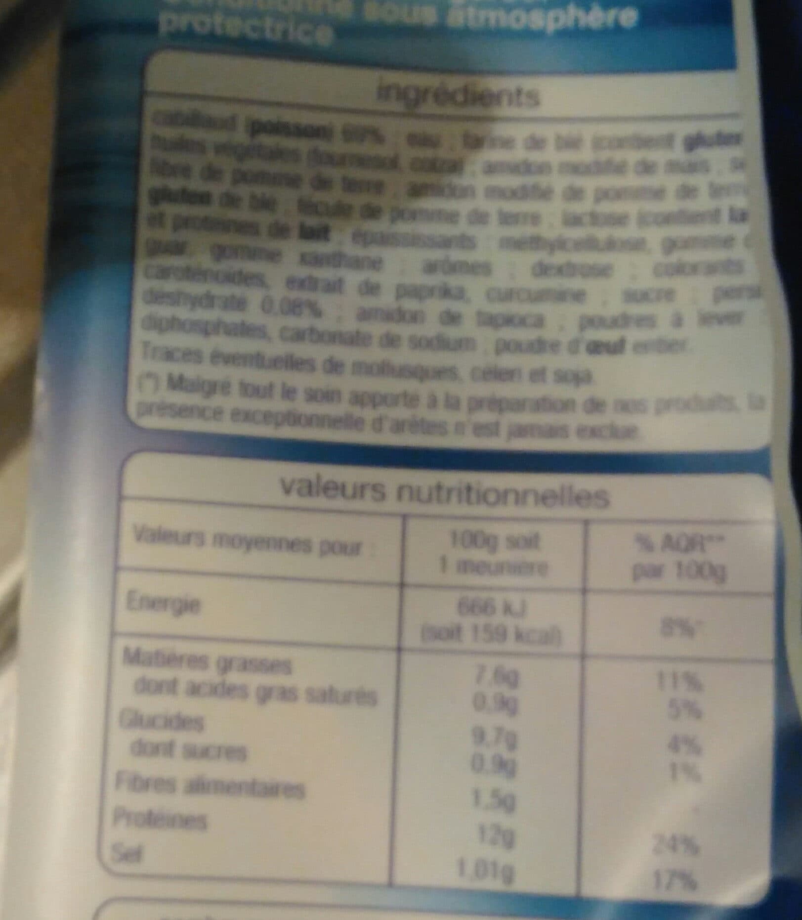 Auchan Cabillaud - façon meunière / préparation à base de cabillaud packshot