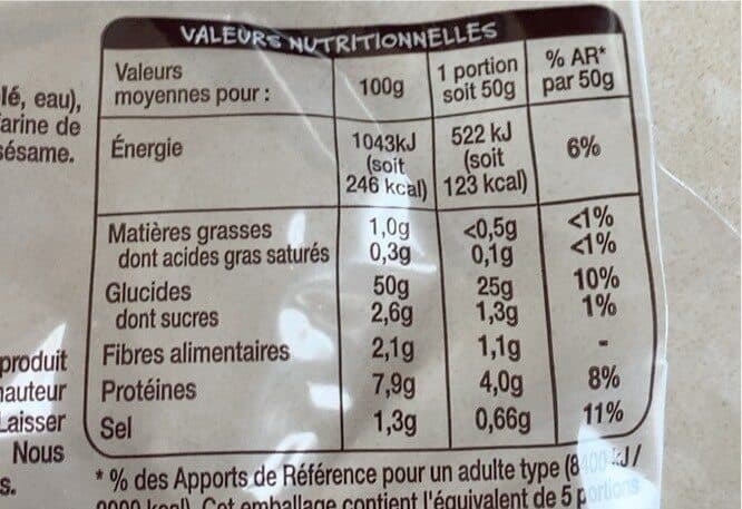 Auchan Baguette précuite au four à pierre packshot