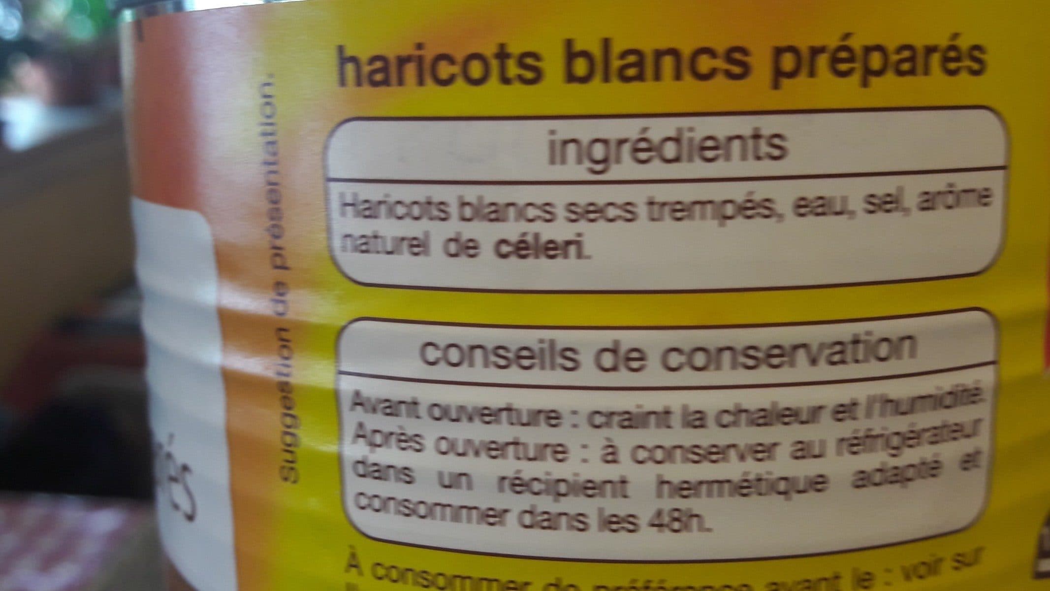 Auchan Haricots Blancs packshot