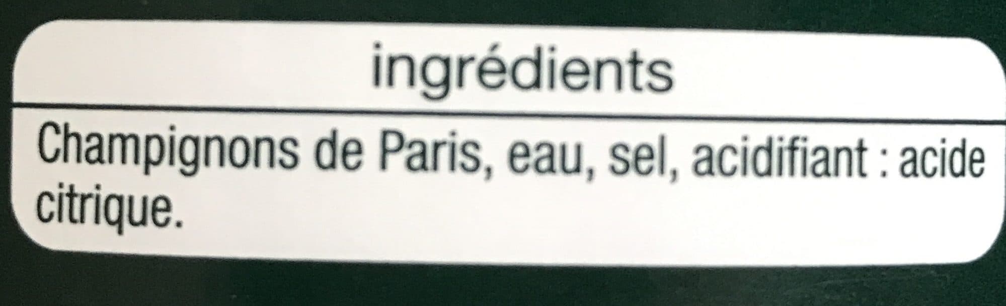 Auchan Champignons de Paris pieds et morceaux packshot