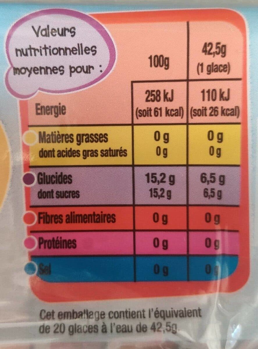 Auchan TUB IGLOO Goûts orange, cola, fraise, citron, menthe packshot