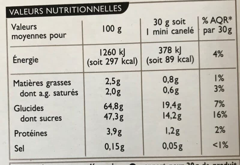 Mmm! Mini canelés x9 packshot
