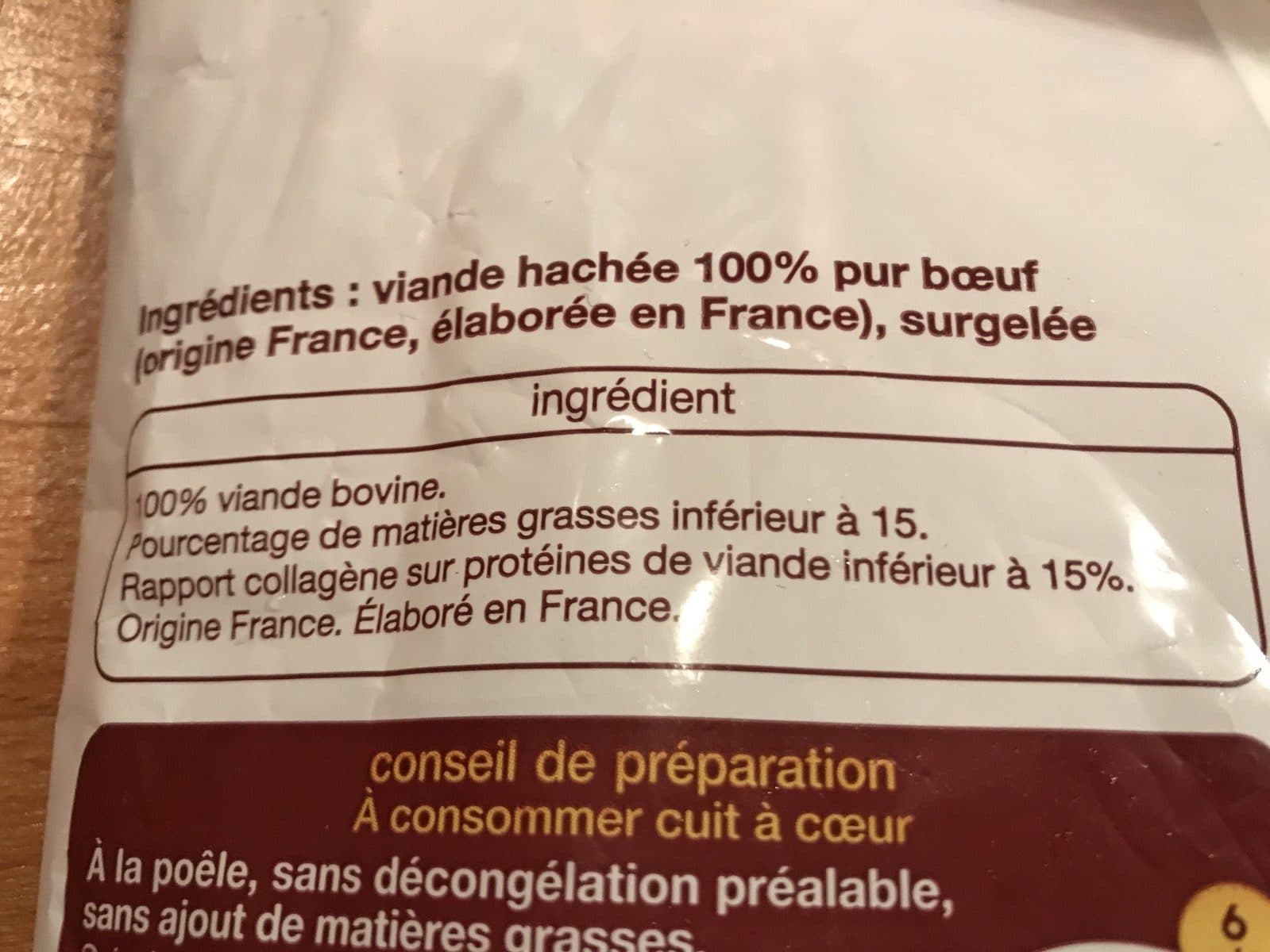 Auchan Haché de boeuf - 15% de matières grasses packshot
