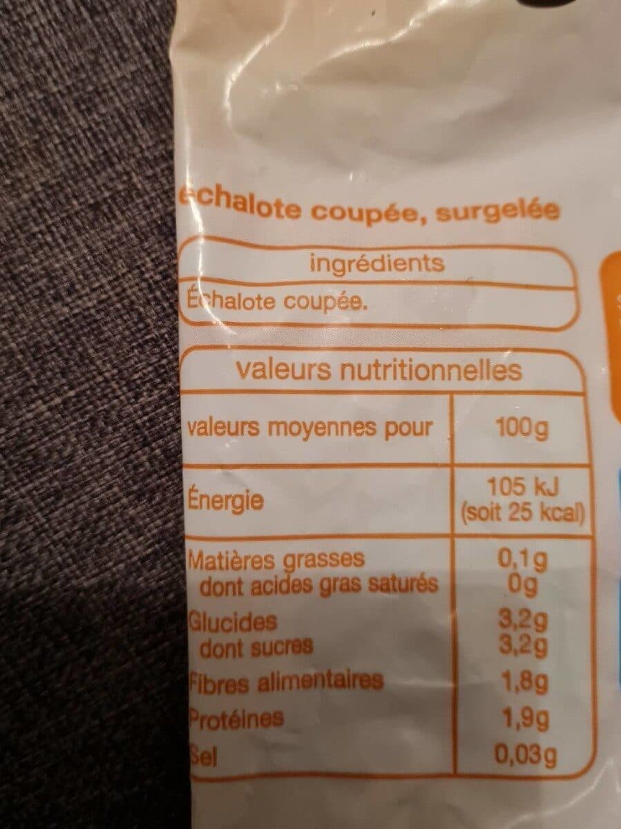 Auchan Echalote finement coupée packshot