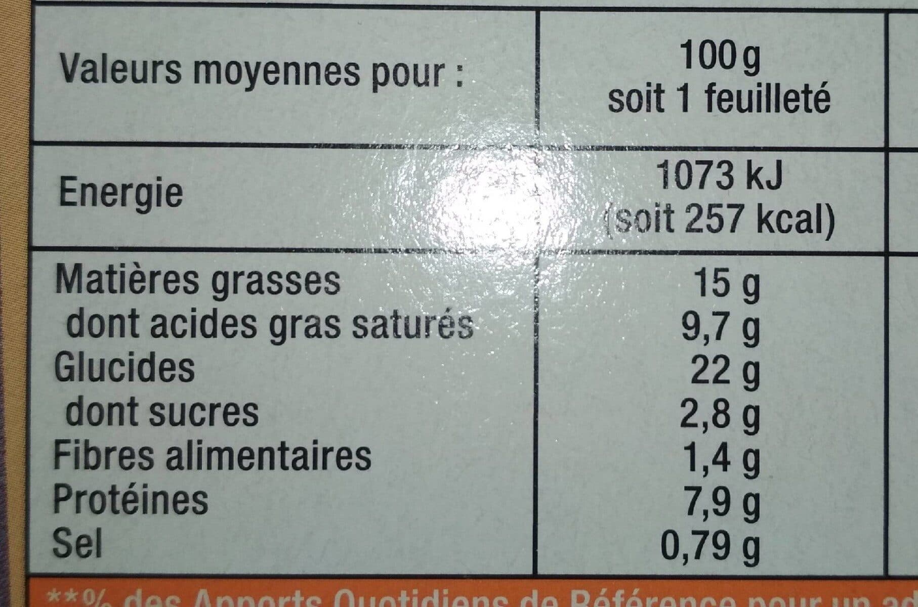 Auchan 4 Feuilletés aux deux saumonsPâte pur beurre packshot