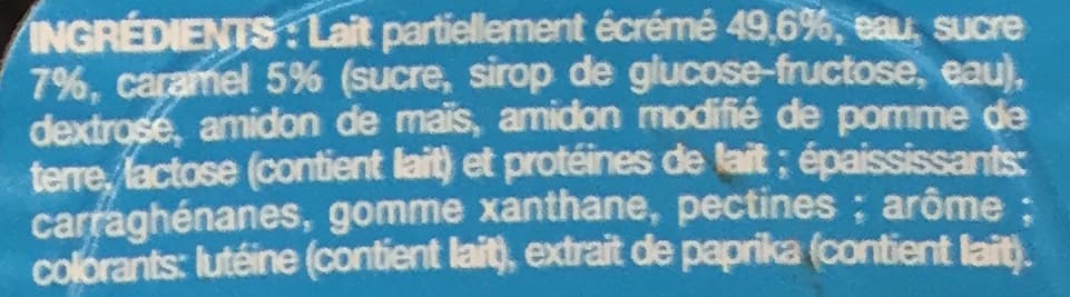 Auchan Flan saveur vanille nappé de caramel packshot