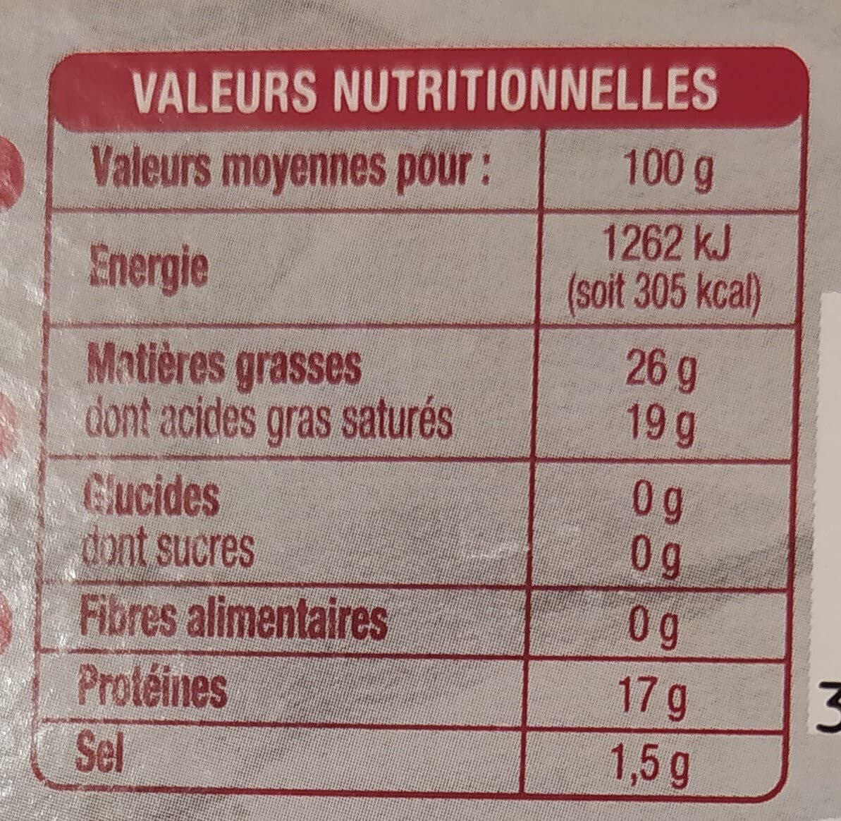 Auchan Brique de brebis packshot