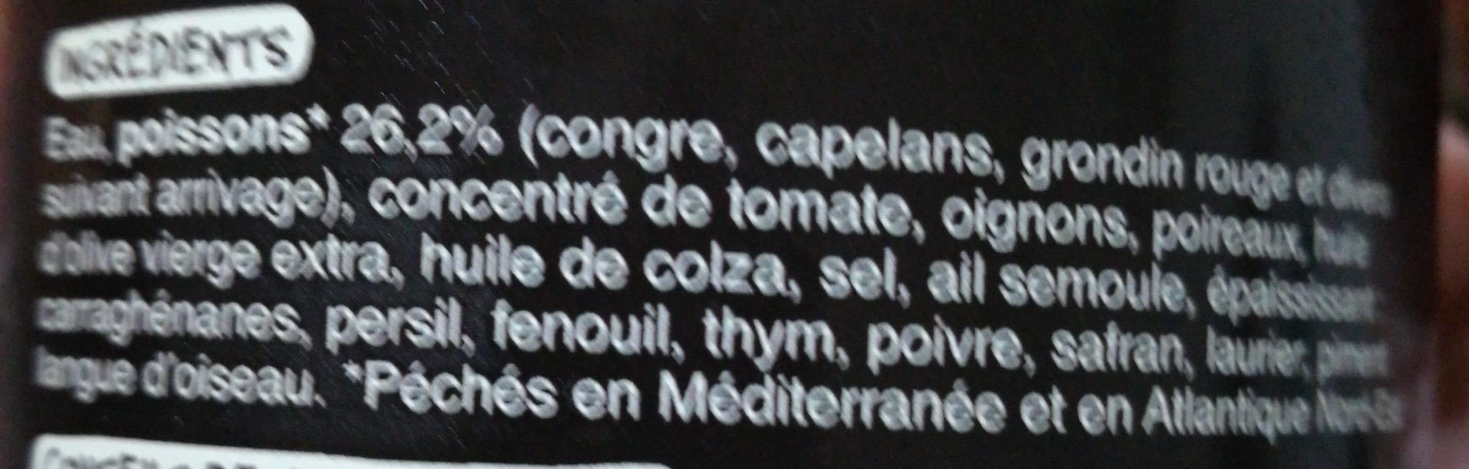 Auchan A table en Méditerranée Soupe de poissons packshot