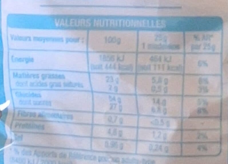 Auchan Madeleines Coquilles aux oeufs frais packshot