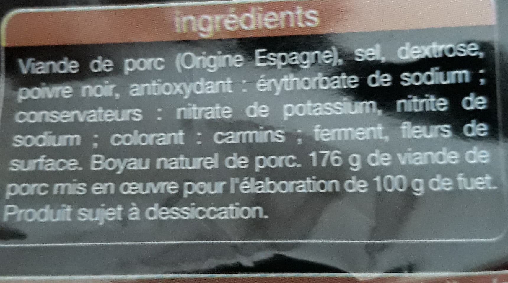 Auchan Fuet Catalan packshot
