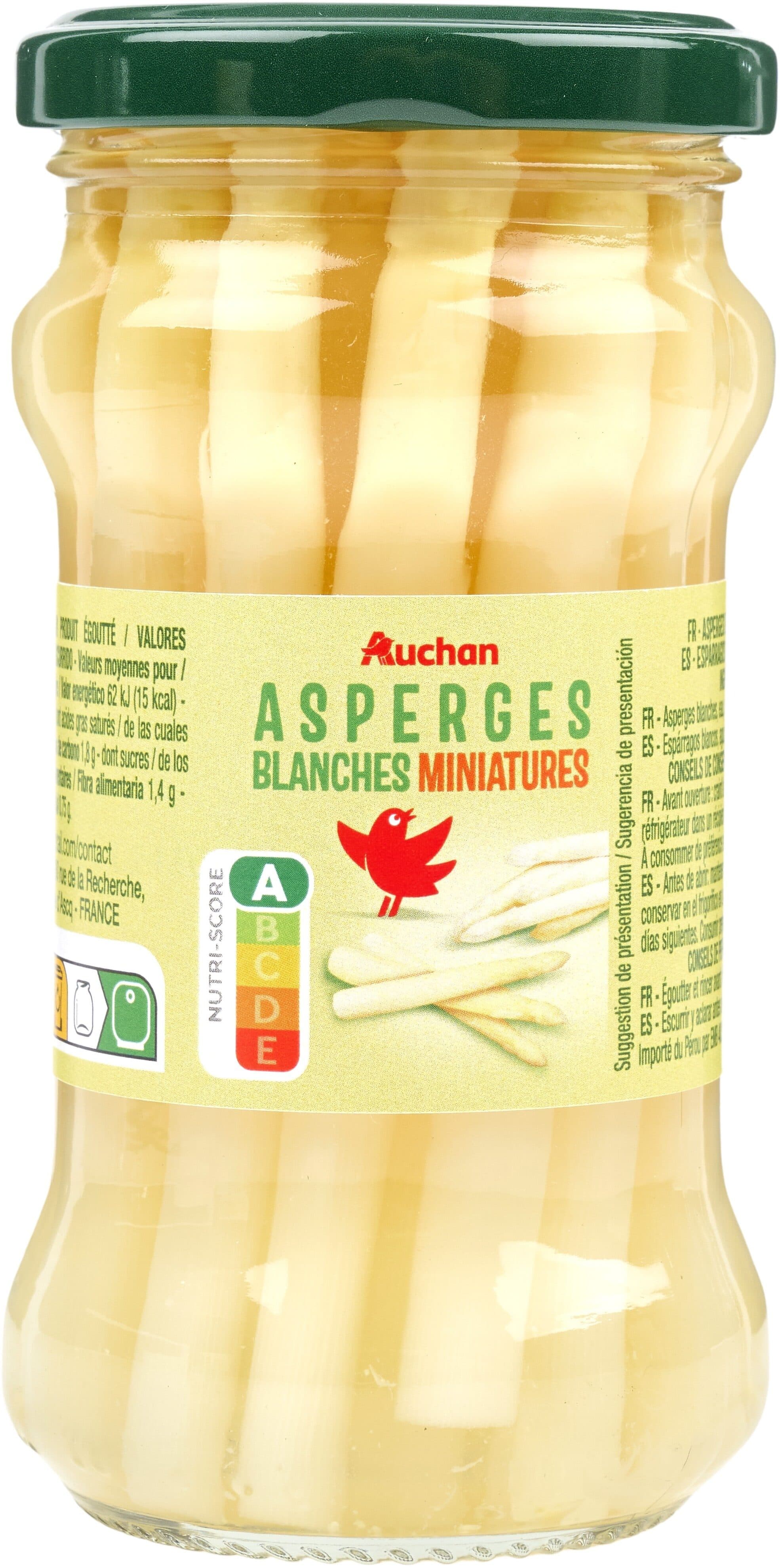 Auchan Asperges blanches miniatures packshot