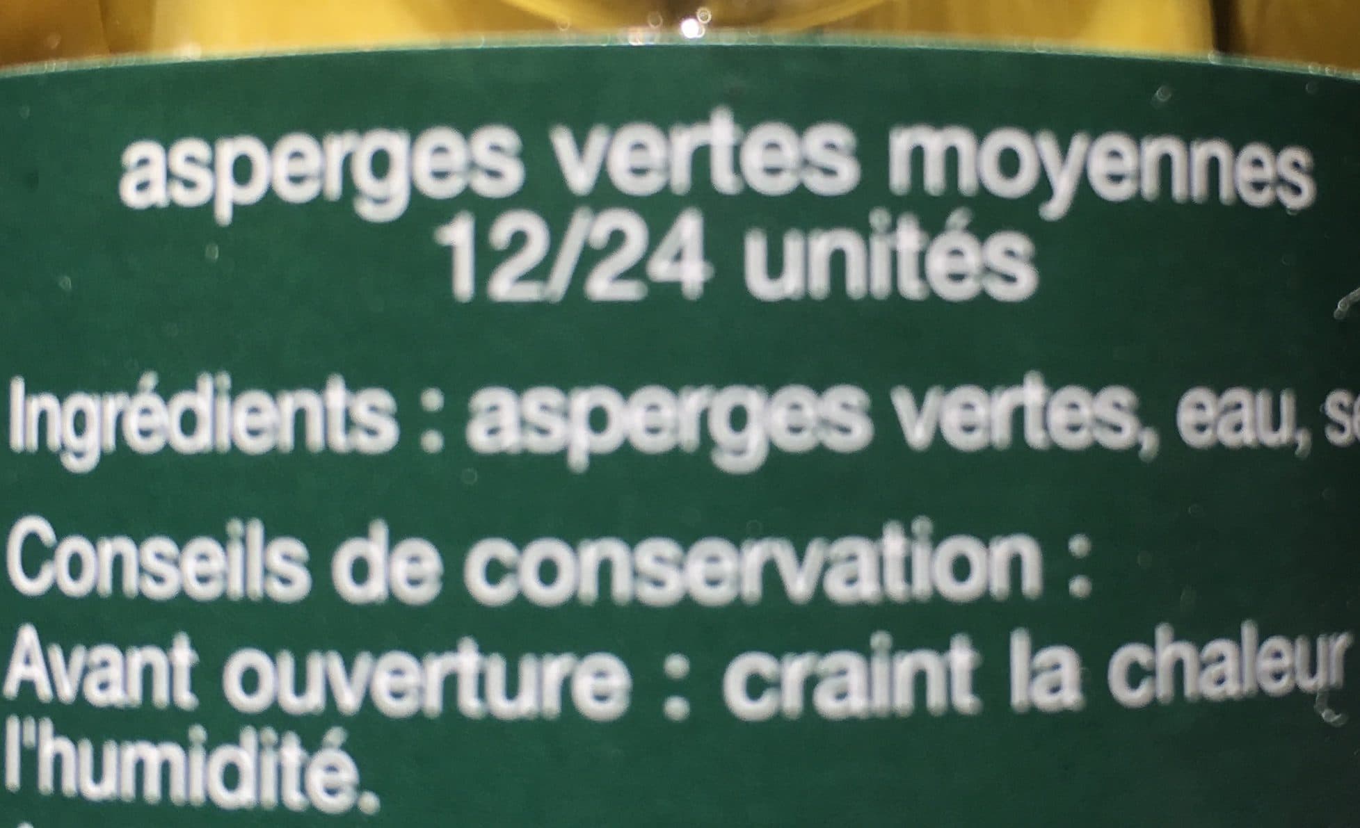 Auchan Asperges vertes moyennes packshot