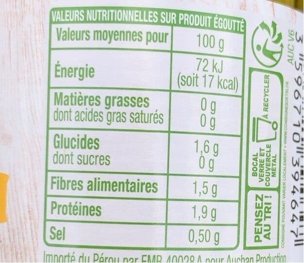 Auchan Asperges vertes miniatures 15/35 unités packshot