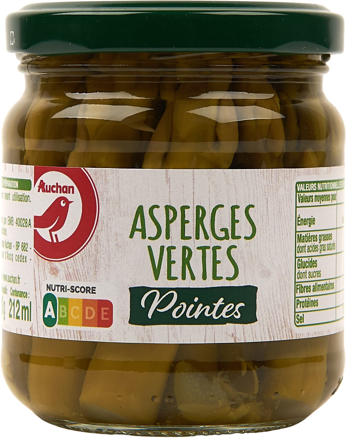 Auchan Pointes d' Asperges vertes packshot