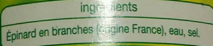 Auchan Epinards en branches packshot