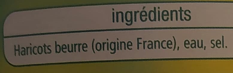 Auchan Haricot beurre extra-fins packshot