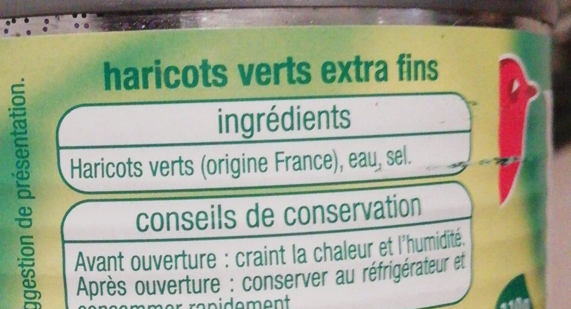 Auchan Haricots verts extra-fins packshot