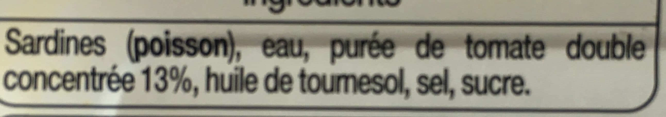 Auchan Sardines Sauce tomate packshot