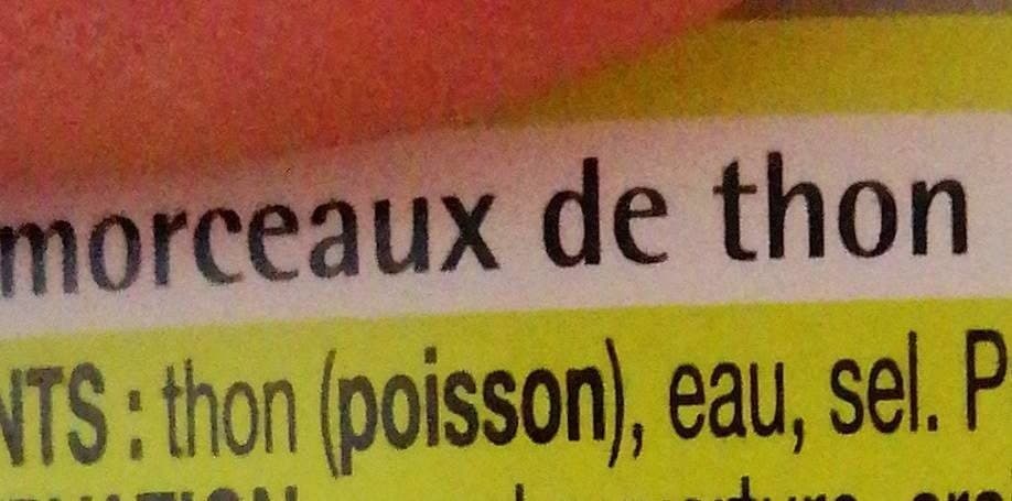 Auchan Morceaux de thon au naturel packshot