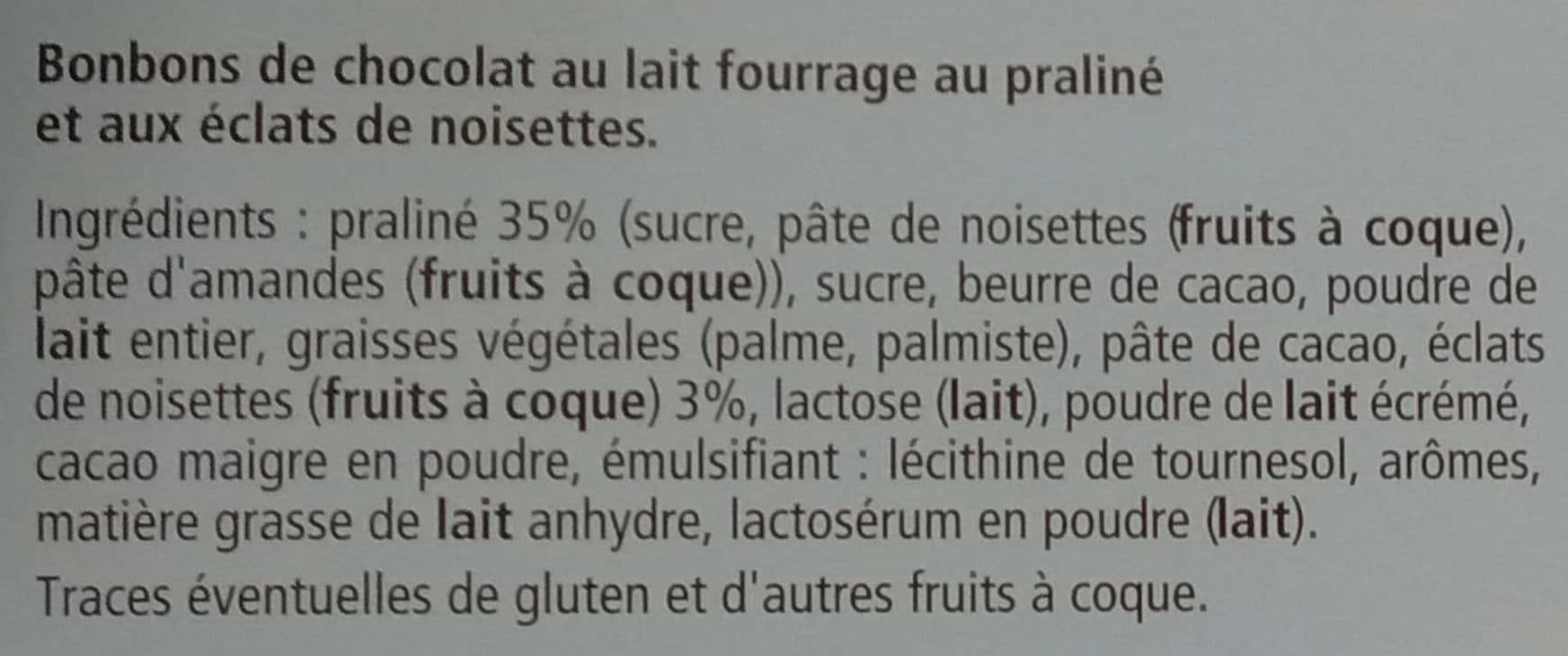 Vendome Les escargots lait fourrage praliné packshot