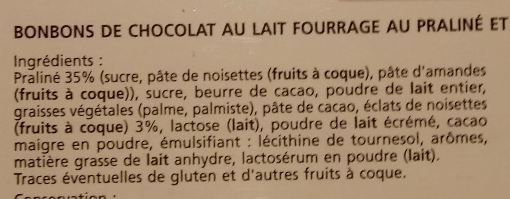 Vendôme Les escargots lait fourrage praliné packshot
