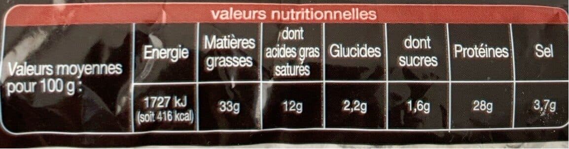 Auchan Saucisse sèche aux noisettes packshot