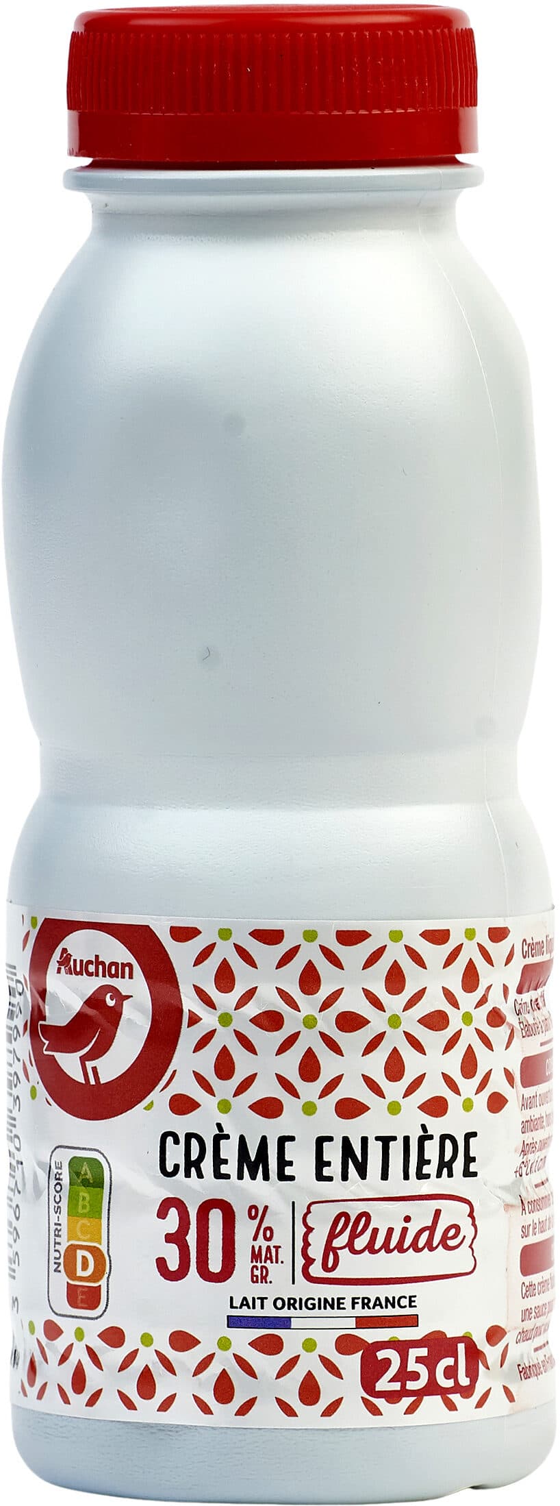 Auchan Crème entière fluide30% mat. gr. packshot