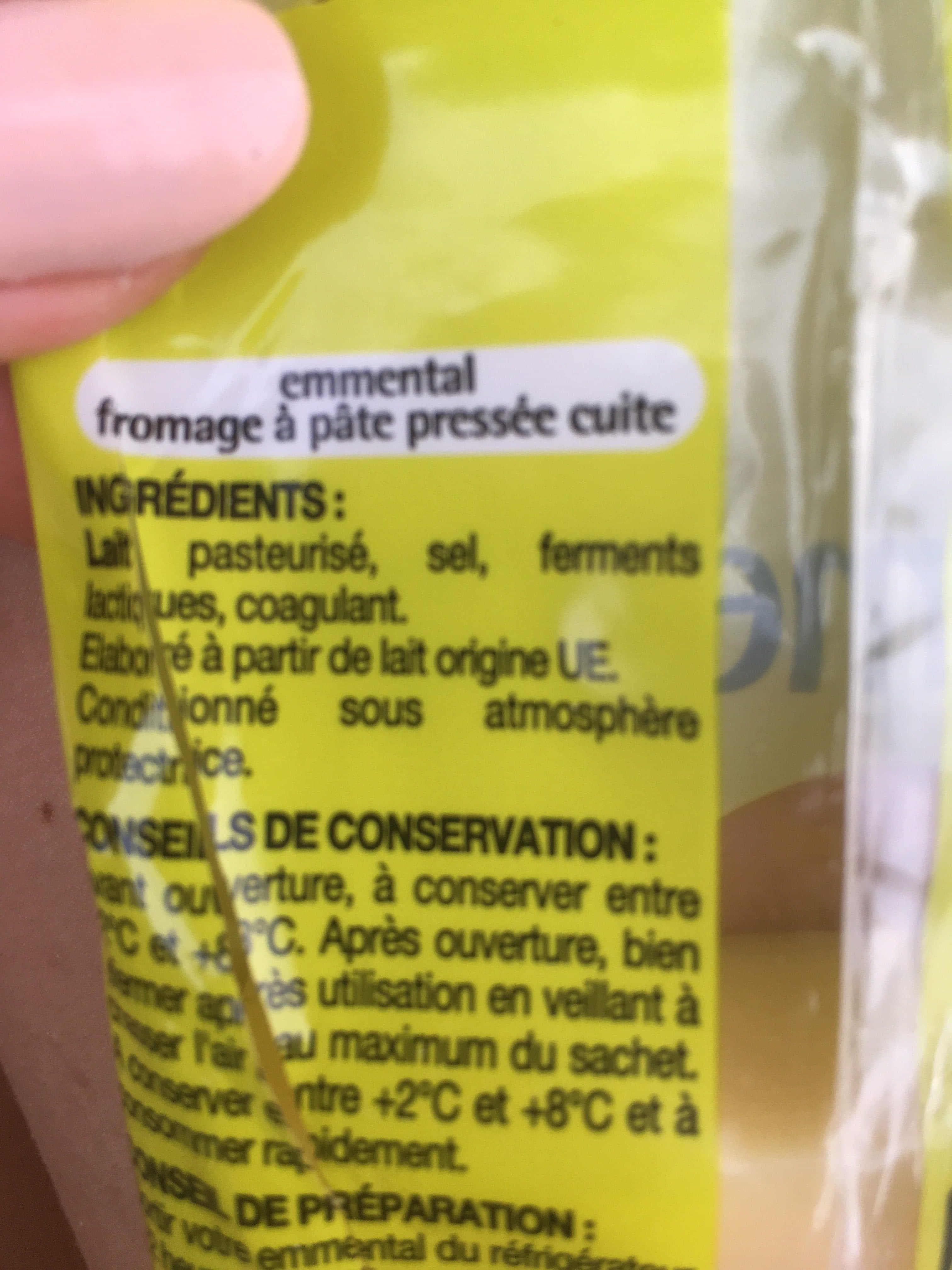 Auchan Emmentalportion packshot