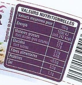 Auchan Mon moment fromager Échalote et Ciboulette packshot