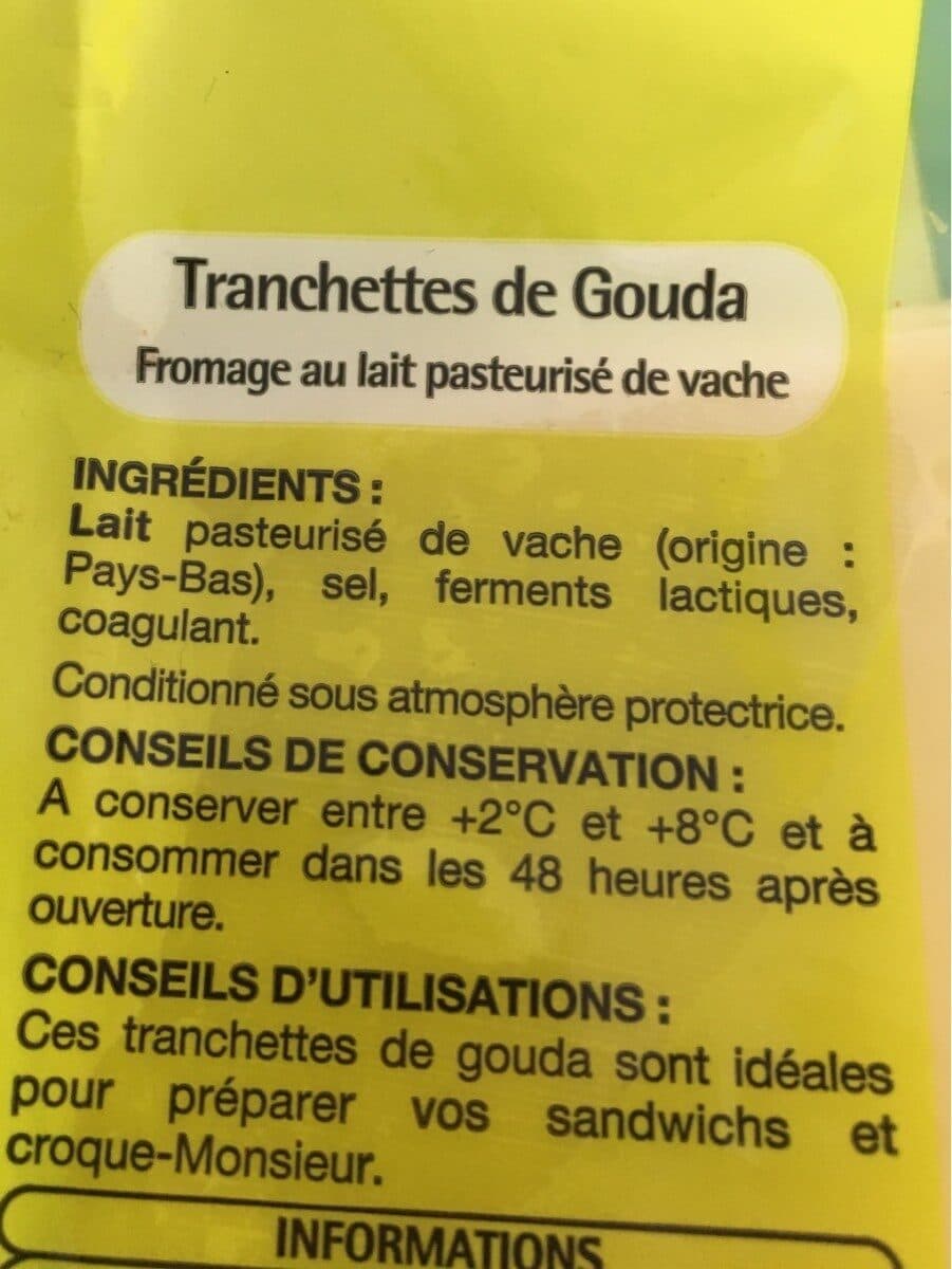 Auchan Tranchettes Gouda packshot