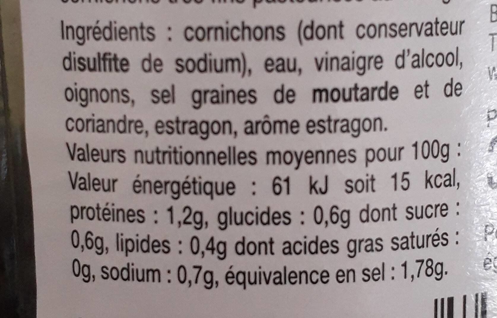 Auchan Cornichons très fins croquants packshot