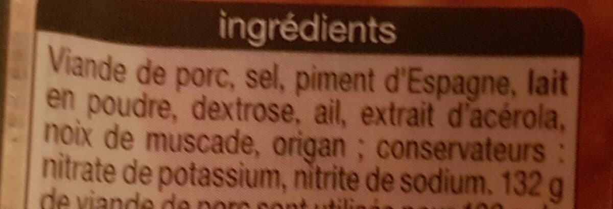 Auchan Chorizo Doux - 24T 120g packshot
