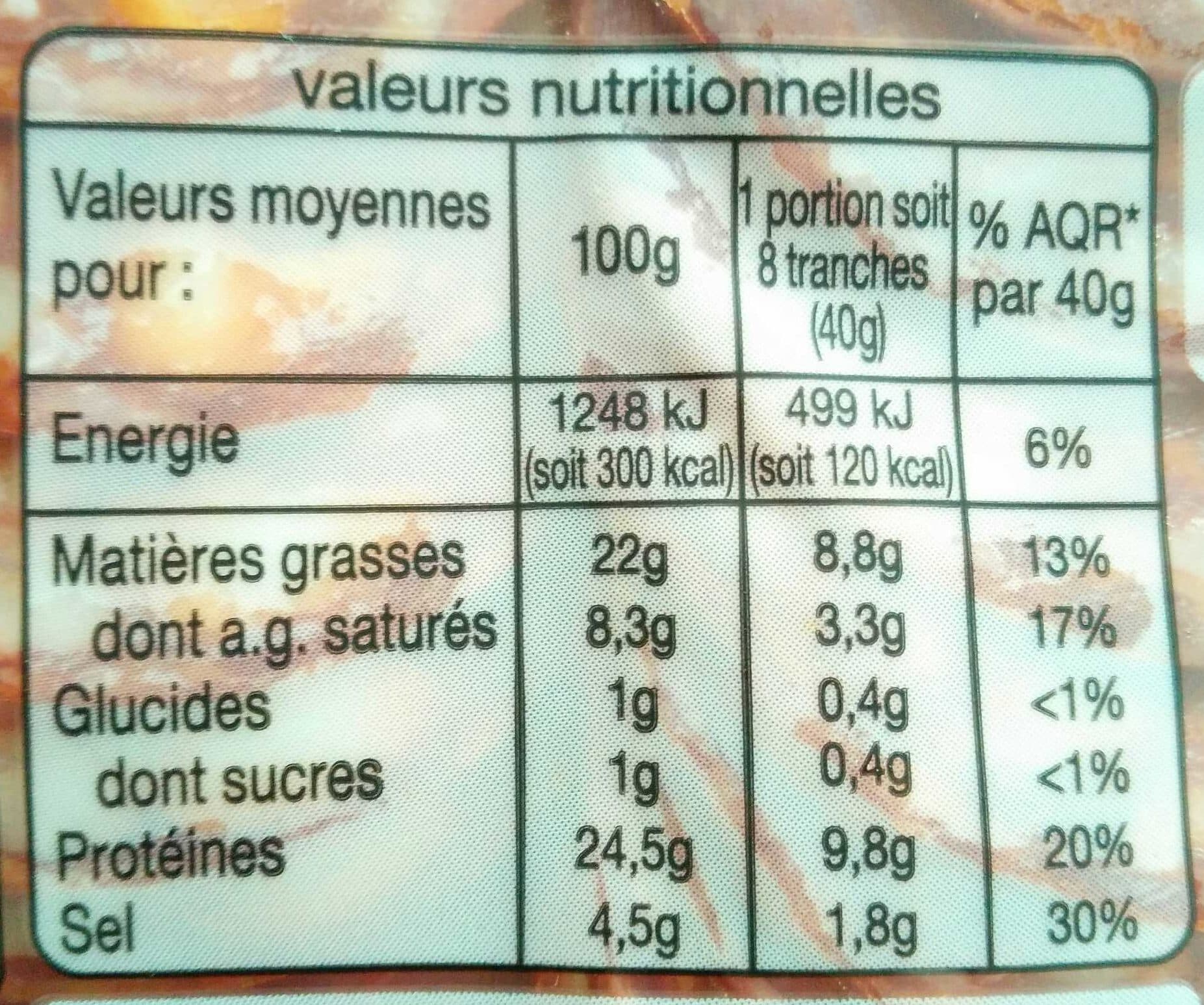 Auchan Chorizo Doux - 24T 120g packshot
