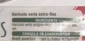 Auchan Haricots verts extra-fins packshot
