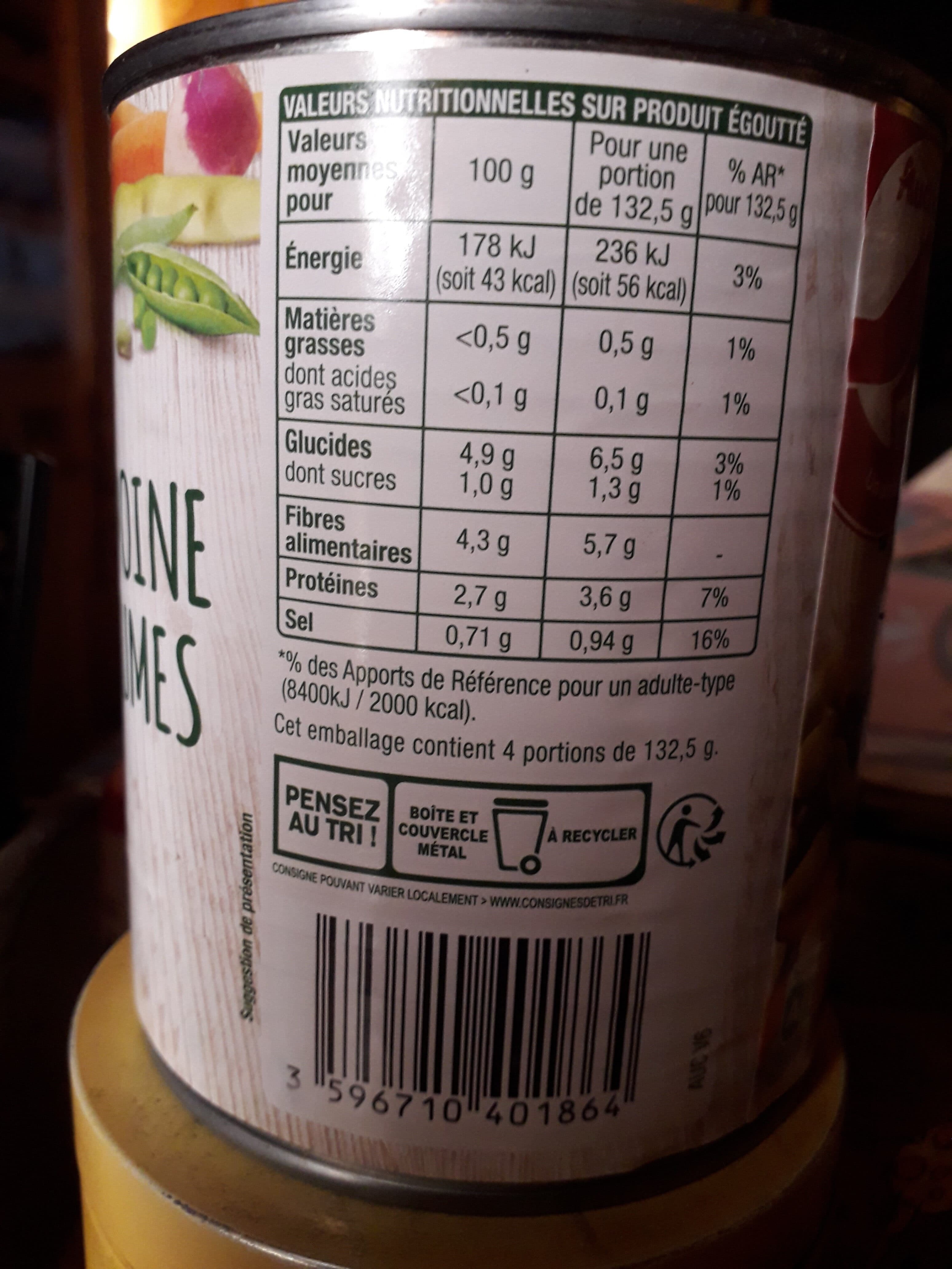 Auchan Macédoine de légumes packshot