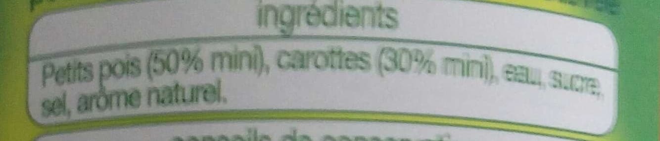 Auchan Petits pois carottes à l'étuvée extra-fins packshot