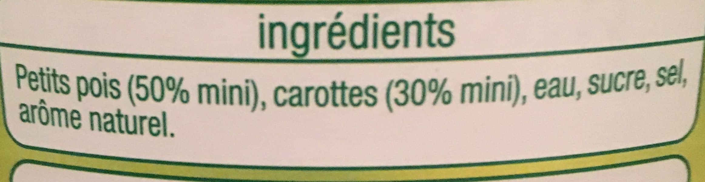 Auchan Petits pois carottes à l'étuvée extra-fins packshot