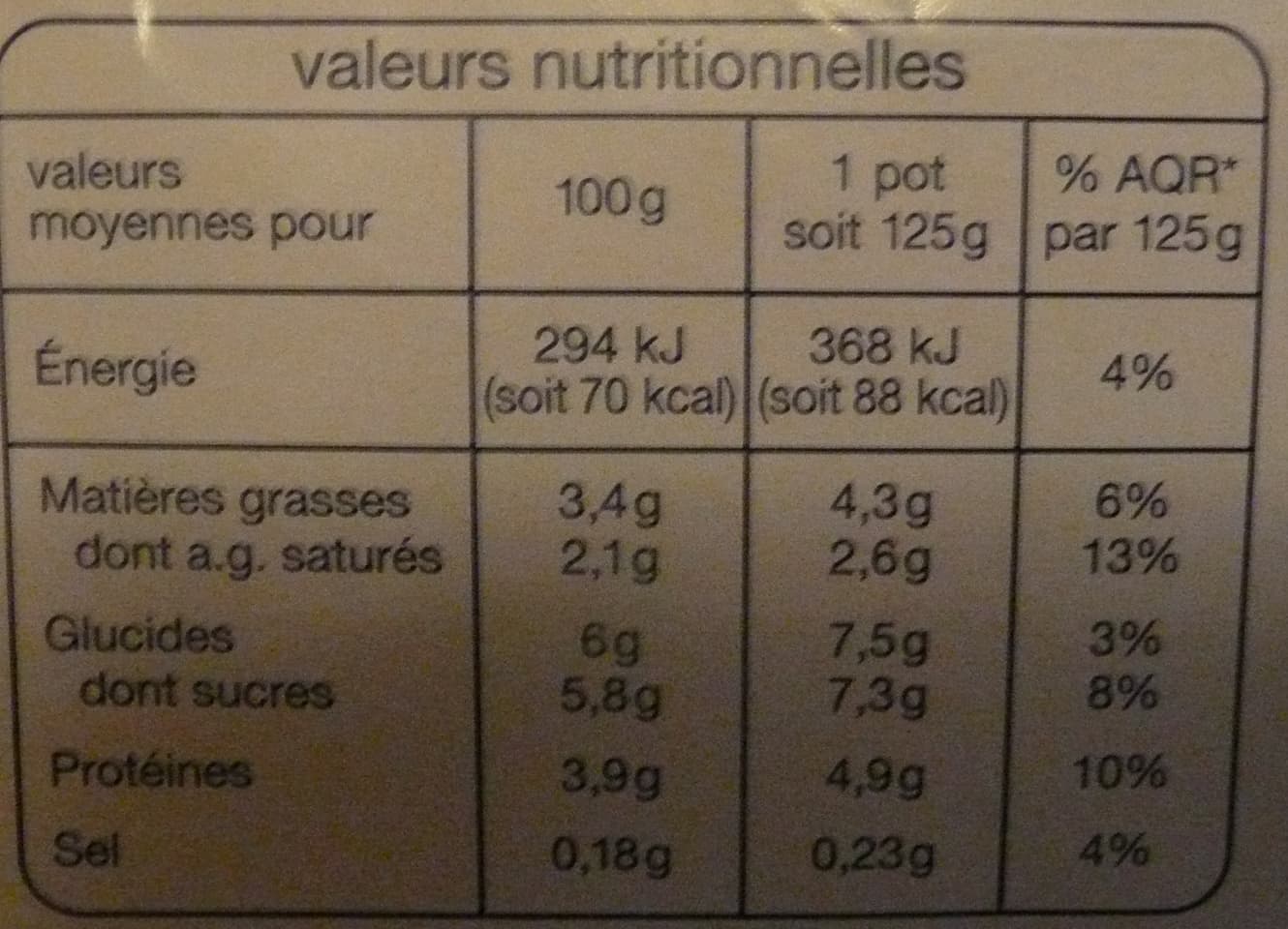 Auchan Brasse nature16x125 packshot