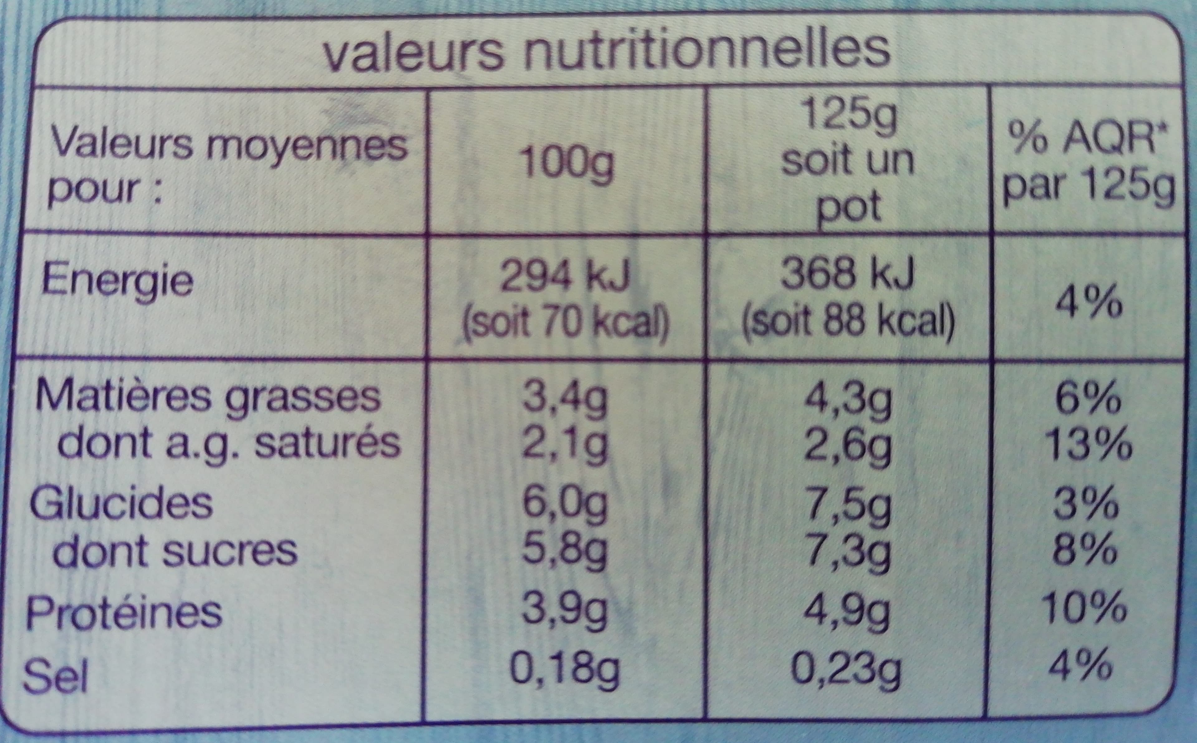 Auchan BRASSENATURE8x125g packshot