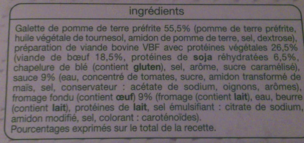 Auchan Potatoes Burger packshot