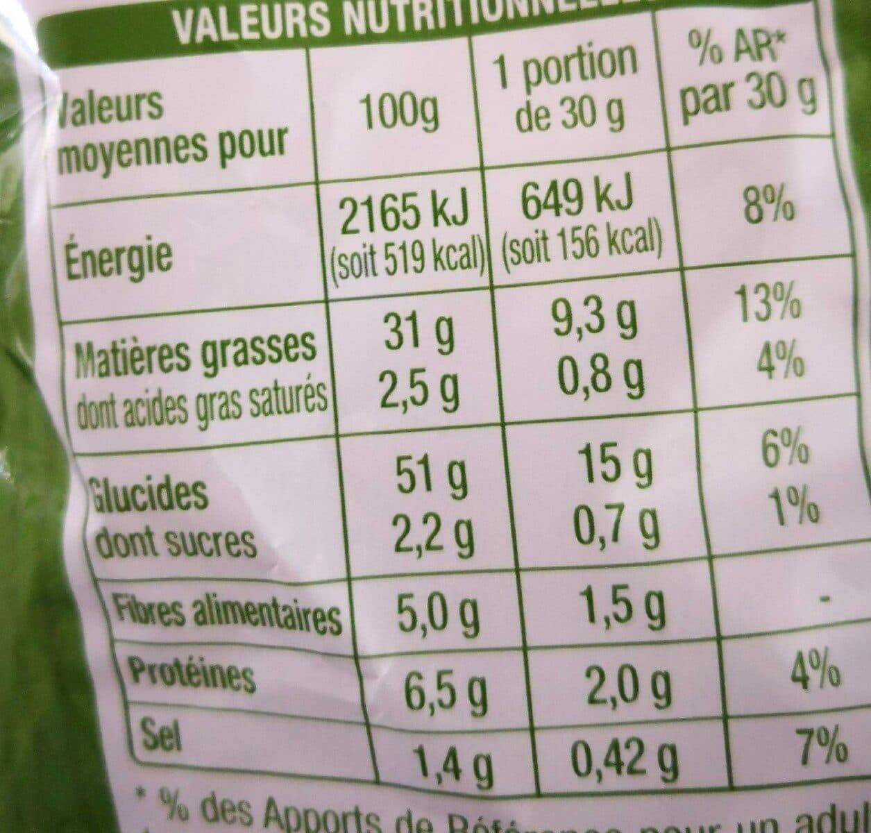 Auchan Auchan craquantes saveur crème oignon packshot