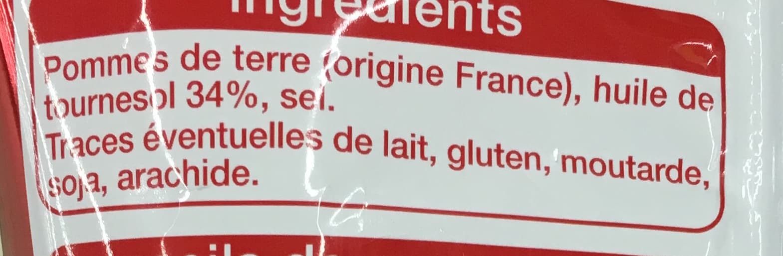 Auchan Chips nature packshot