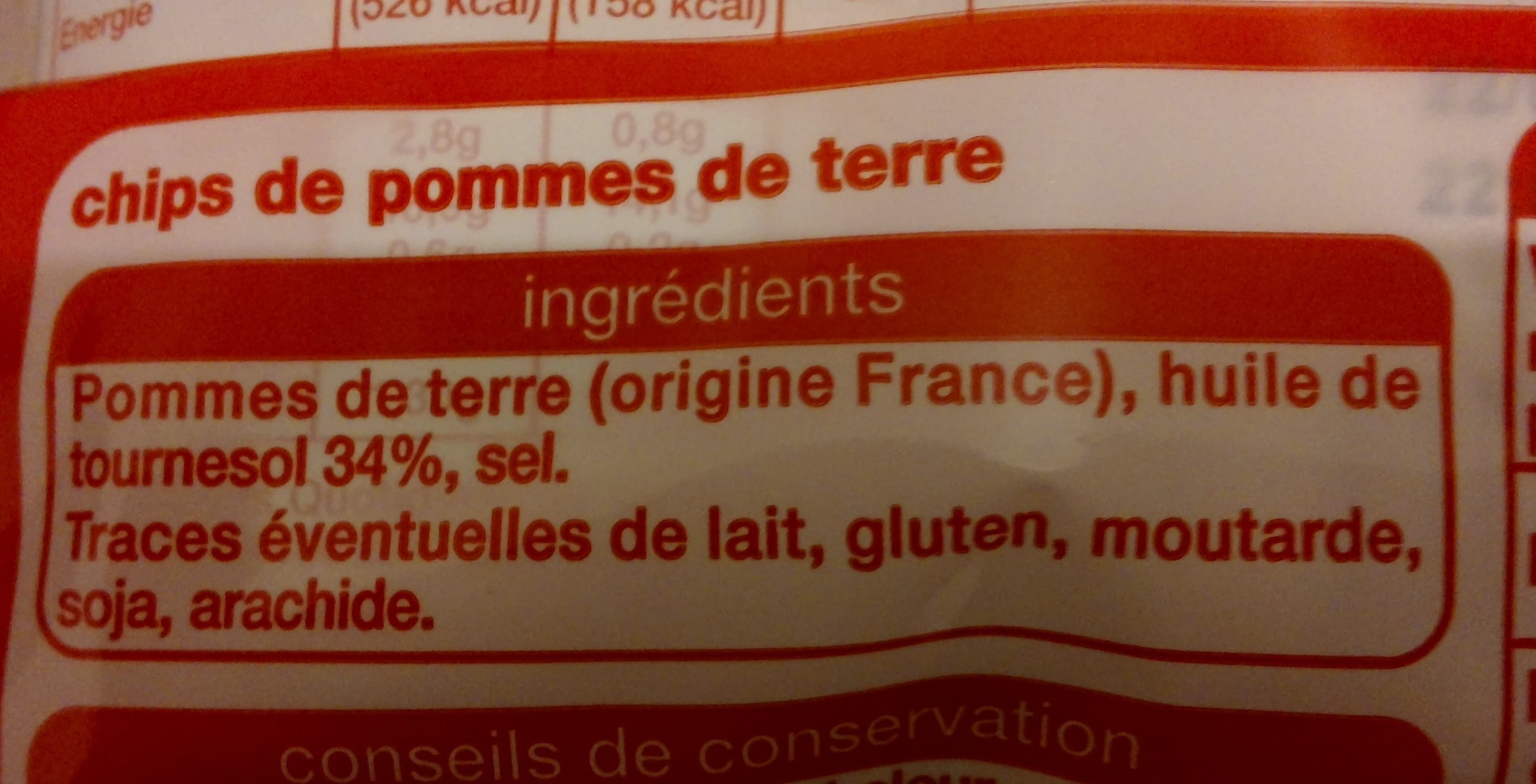 Auchan Chips nature packshot